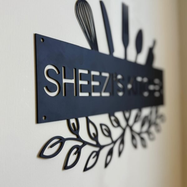 Metal Kitchen Wall Art | Kitchen Custom Text Wall Decor