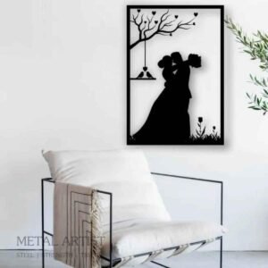 Couple Metal Wall Art | Wall Decor