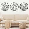 Flowers Metal Wall Art | Wall Decor