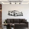 Laser cut Pagani Huayra wall art